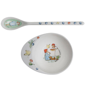 Peter in the Blueberry Land - Bowl and spoon