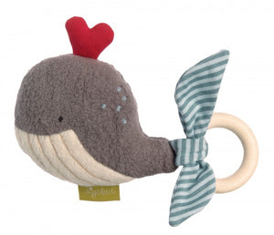 Organic grasping toy whale