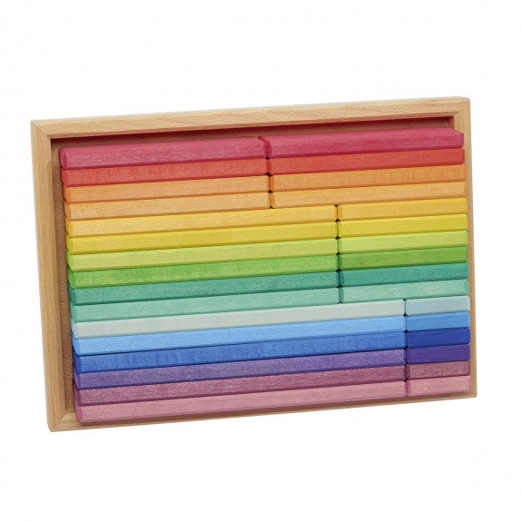Rainbow Building Tiles, 32 pieces