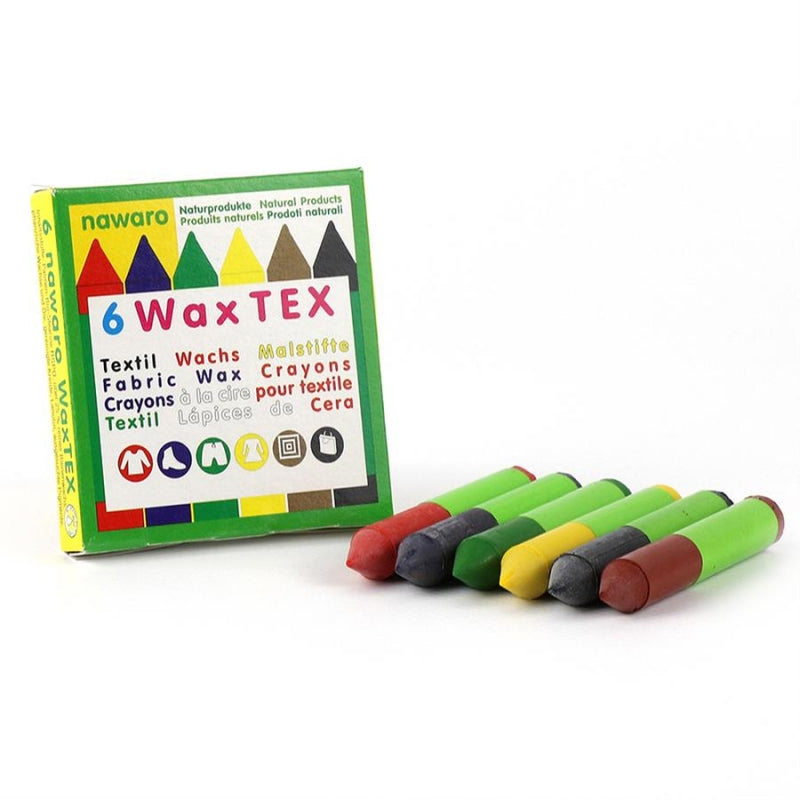 Eco textile wax crayons for ironing