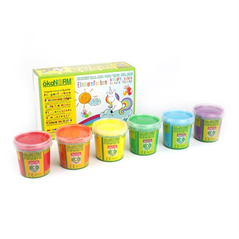 Eco finger paints - 6-colors Unicorn