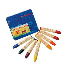 Load image into Gallery viewer, Beeswax Crayons, 8 colours Waldorf mix
