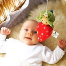 Load image into Gallery viewer, Organic rattle doll - Strawberry
