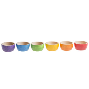 Six bowls rainbow