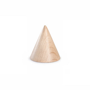 Cones, natural wood