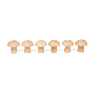 Mushroom, natural wood