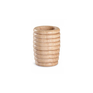 Beehive cup , natural wood