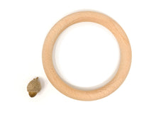 Load image into Gallery viewer, Large hoops, natural wood
