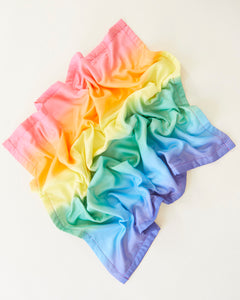 Rainbow Silk Baby Blanket