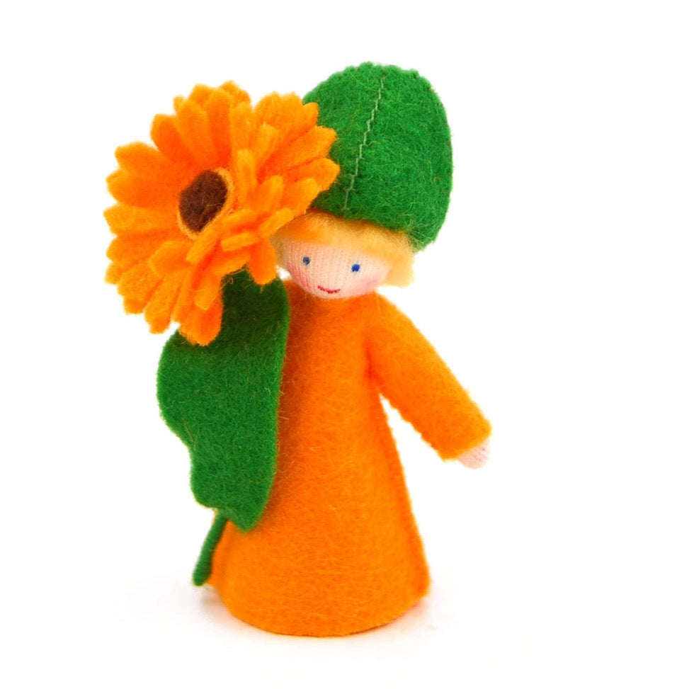 Orange Calendula Flower Fairy