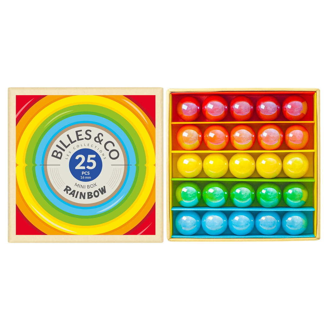 Mini-box of Rainbow Marbles