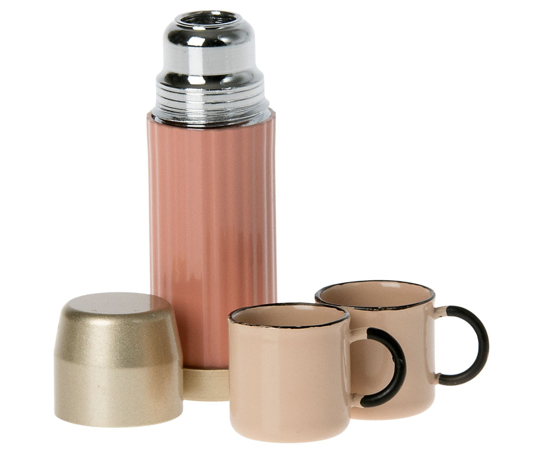 Thermos and cups - Soft coral