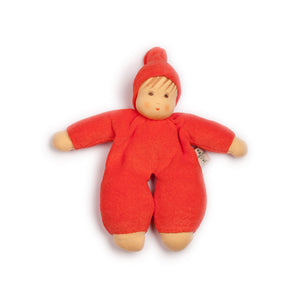 Eco baby doll, red