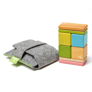 Magnetic Wooden Blocks, Pocket Pouch