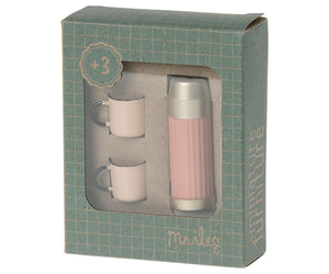 Thermos and cups - Soft coral
