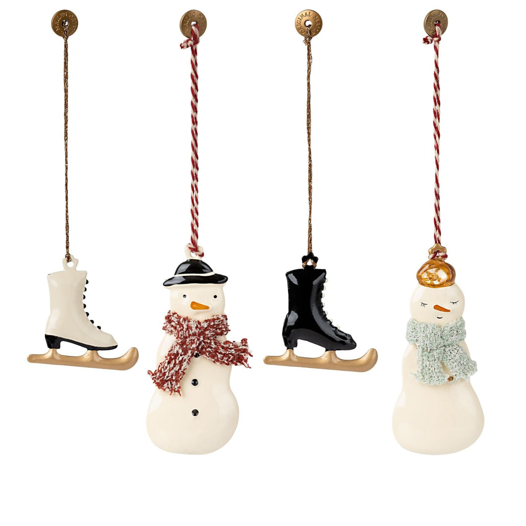 Metal ornament set - Winter wonderland