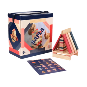 Kapla 120 Box - Dark blue, Pink & Red