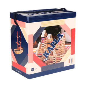 Kapla κουτί 120 κομματιών - Σκούρο μπλε, ροζ & κόκκινο