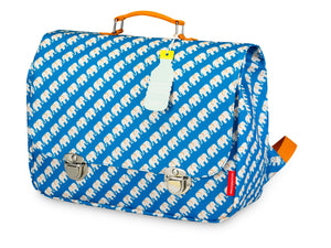 Schoolbag large 'Elephant Blue'