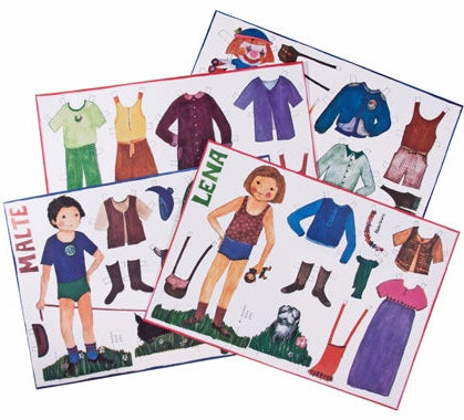 Dress dolls cut out sheets